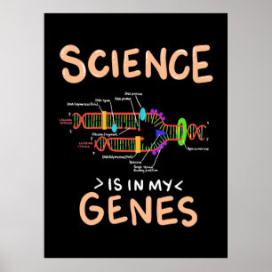 Poster Don de scientifique   La science est dans mes gène