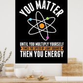 Poster Don de scientifique | La science physique (Cuisine)