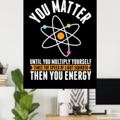 Poster Don de scientifique | La science physique (Bureau à domicile)