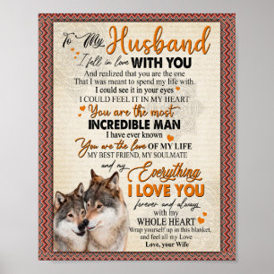 Poster Don du mari Lettre à mon mari de la femme