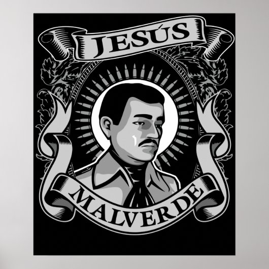 Poster Don Jesus Malverde Héros mexicain Jesus Malverde (Devant)