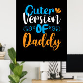 Poster Don père | Version Cuter De Papa (Bureau à domicile)