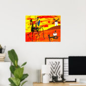Poster Don Quichot (Thuiskantoor)