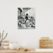 Poster Don Quixote and the Windmills (Cuisine)