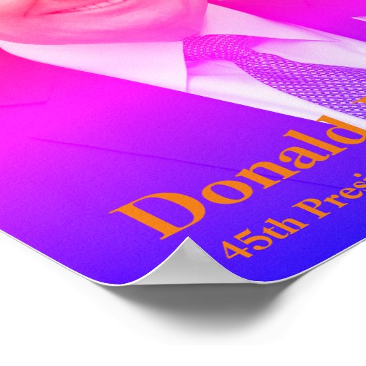 Poster Donald J. Trump, 45e président des États-Unis (Coin)