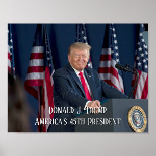 Poster Donald J. Trump 45e président Keepsaké