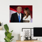POSTER DONALD & MELANIA TRUMP (Bureau à domicile)