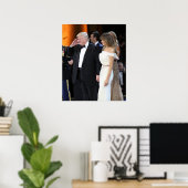Poster Donald & Melania Trump Le Jour De L'Inauguration (Bureau à domicile)