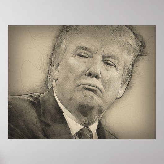 Poster Donald Trump (Devant)