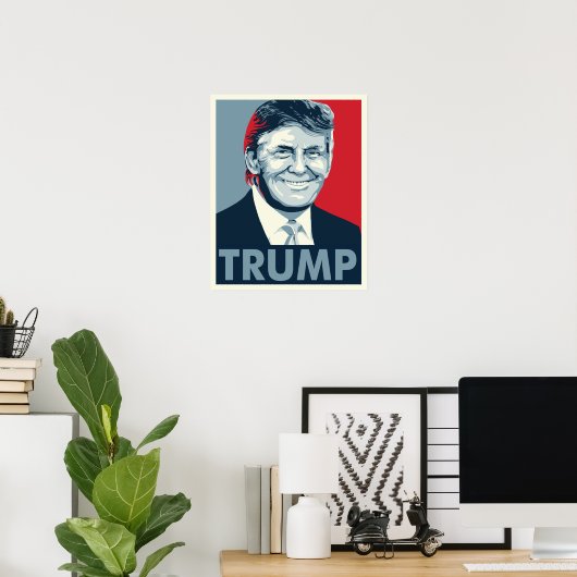 Poster Donald Trump (Bureau à domicile)