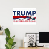 Poster Donald Trump 2016 (Bureau à domicile)
