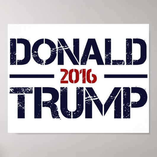 Poster Donald Trump 2016 (Devant)