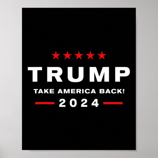 Poster Donald Trump 2024 (Devant)