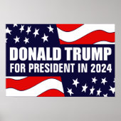 Poster Donald Trump 2024 (Devant)