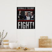 Poster Donald Trump 2024 A Survécu À Une Balade Électoral (Cuisine)