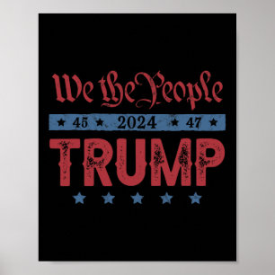 Poster Donald Trump 2024 Pour l'élection présidentielle V