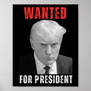 Poster Donald Trump 2024 Recherché pour le président