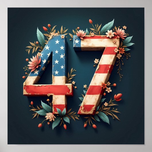 Poster Donald Trump 47 (Devant)