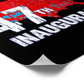 Poster Donald Trump 47e président 2025 Inauguration États (Coin)