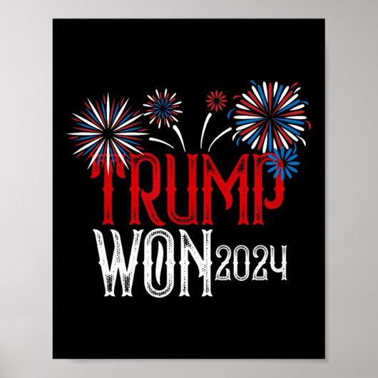 Poster Donald Trump a gagné l'inauguration de l'élection (Devant)