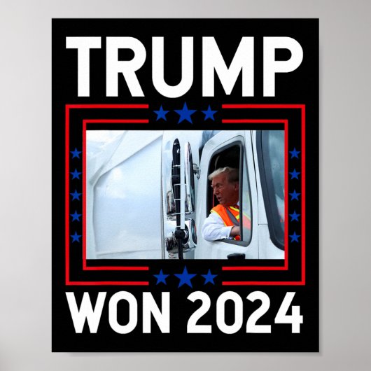 Poster Donald Trump a gagné l'inauguration de l'élection  (Devant)