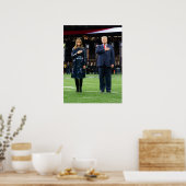 Poster Donald Trump Avec La Première Dame Melania (Cuisine)