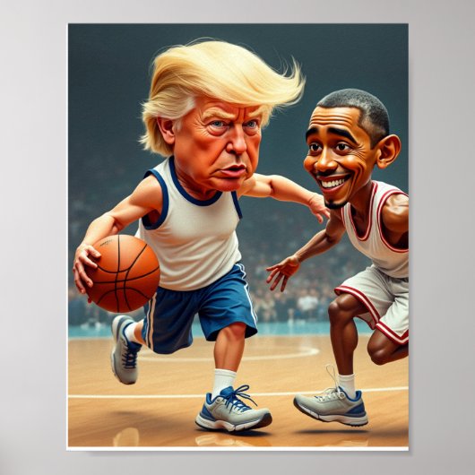 Poster Donald Trump Barack Obama (Devant)