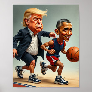 Poster Donald Trump Barack Obama