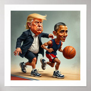 Poster Donald Trump Barack Obama