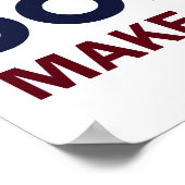 Poster Donald Trump - Drapeau américain (Coin)