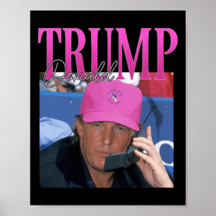 Poster Donald Trump drôle me manque Pourtant Y2k Vintage 