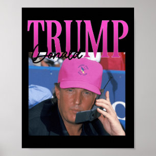 Poster Donald Trump drôle me manque Pourtant Y2k Vintage 