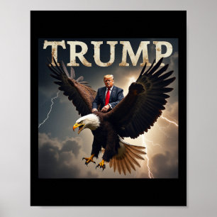 Poster Donald Trump Eagle Président américain Amérique