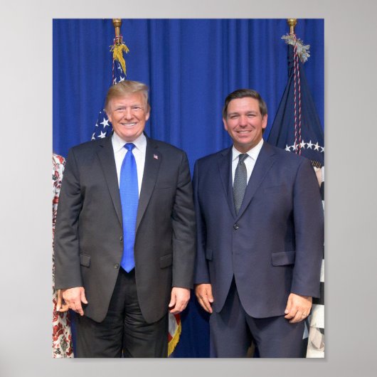 Poster Donald Trump et Ron Desantis (Devant)
