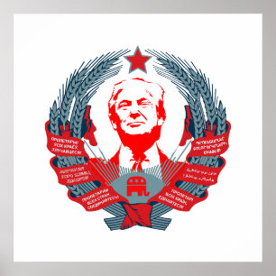 Poster Donald Trump for President of Russia