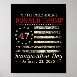 Poster Donald Trump Jour de l'investiture du président 20