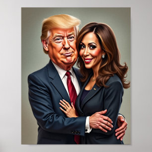 Poster Donald Trump Kamala harris