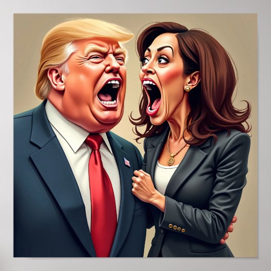 Poster Donald Trump Kamala harris (Devant)