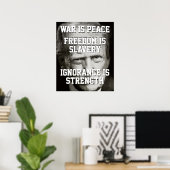 Poster Donald Trump La guerre est la paix (Bureau à domicile)