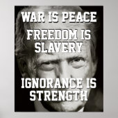 Poster Donald Trump La guerre est la paix (Devant)