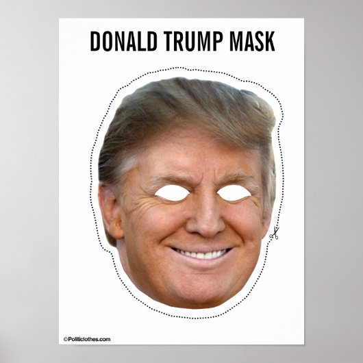 Poster Donald Trump Mask (Devant)