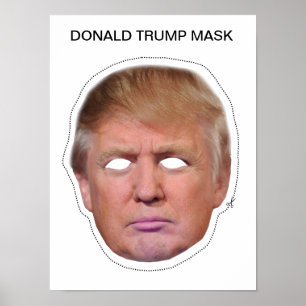 Poster Donald Trump Masque