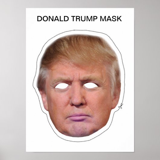 Poster Donald Trump Masque (Devant)