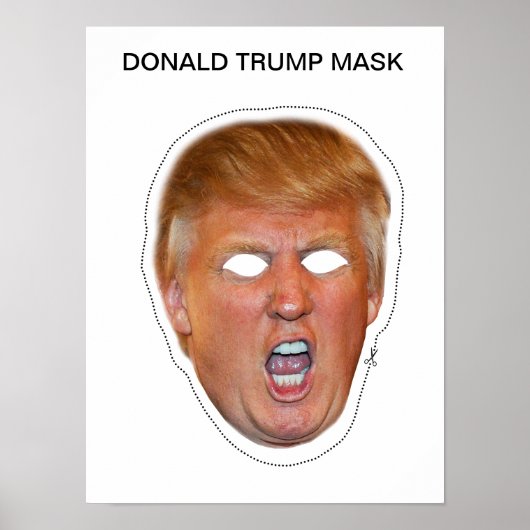 Poster Donald Trump Masque (Devant)