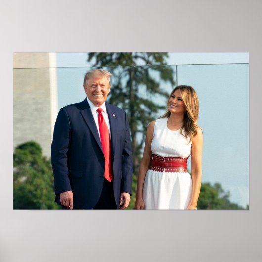 Poster Donald Trump & Melania 4 juillet 2020 (Devant)