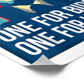 Poster Donald Trump Middle Finger Biden Harris America Re (Coin)