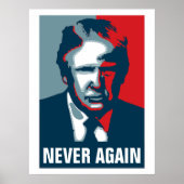 Poster Donald Trump NE PLUS JAMAIS (Devant)