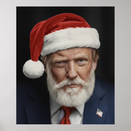 Poster Donald Trump Noël (Devant)