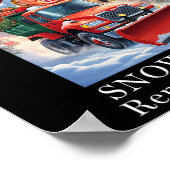 Poster Donald Trump Noël Funny Snowflake Suppression (Coin)