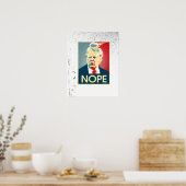 Poster Donald Trump NOPE — Anti-Trump 2016 - (Cuisine)